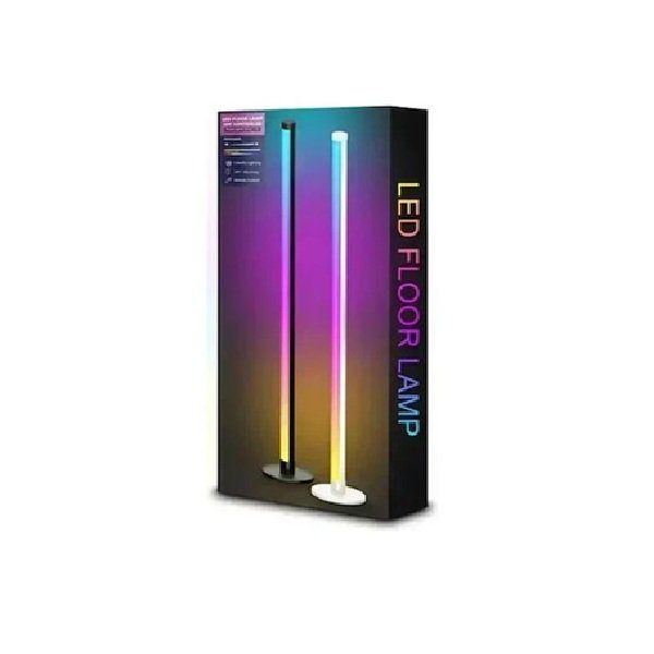 Έξυπνο Φωτιστικό Δαπέδου LED RGB με Τηλεχειριστήριο – Λευκό LD022 12311
