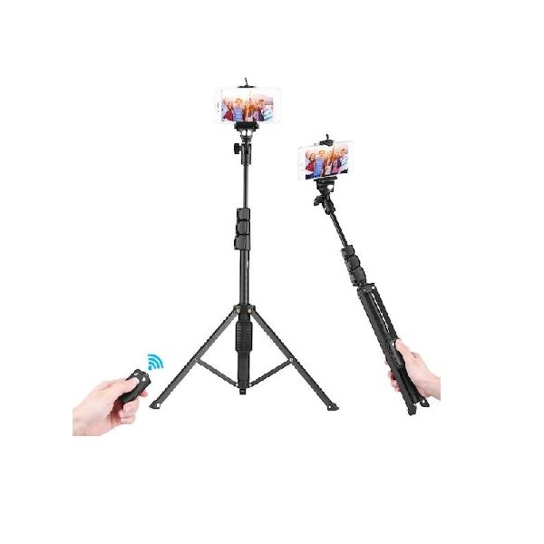 Andowl Q-L1388 Selfie Stick Τρίποδο Κινητού με Bluetooth Μαύρο