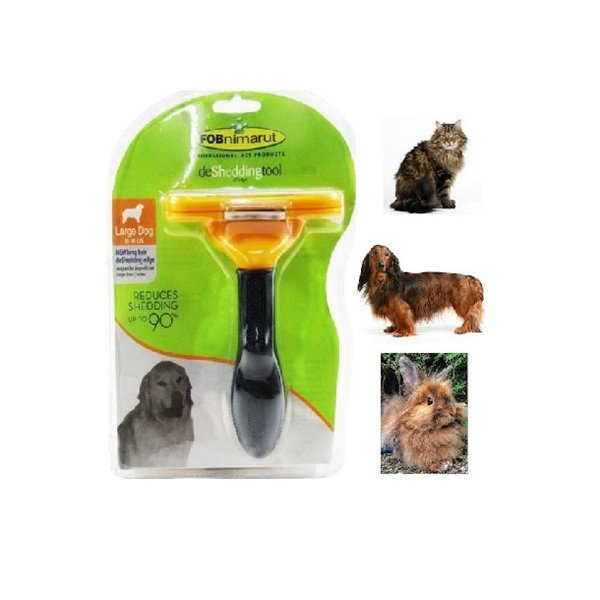 FOBnimarut Χτένα L για Μακρύτριχους Σκύλους με Ξυράφι για Απομάκρυνση Τριχών  33807933