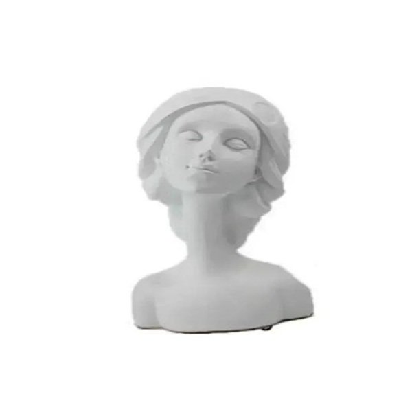 1! Επιτραπέζιο Διακοσμητικό “γυναίκα” Ρητίνης Μαύρο 14x10x8cm Sds-25125 Sss 65175607