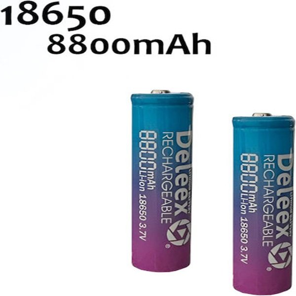 Deleex Επαναφορτιζόμενες Μπαταρίες 18650 8800mAh 3.7V 2τμχ