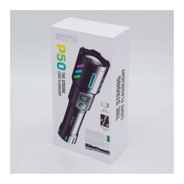 Andowl_epanafortizomenos_fakos_led_ip43 Andowl Επαναφορτιζόμενος Φακός LED IP43 με Μέγιστη Φωτεινότητα 1000lm P50