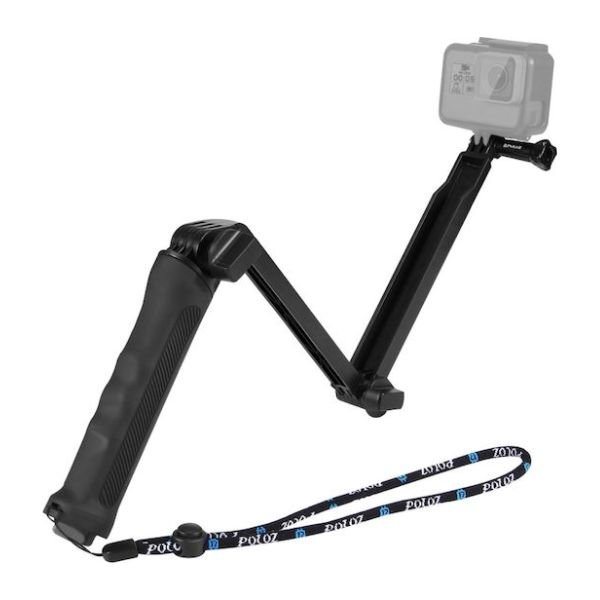 Puluz Hand Grip 3-Way Foldable για Action Cameras DJI / GoPro / Insta360