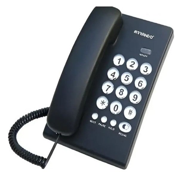 Arrango Ενσύρματο Τηλέφωνο Γραφείου Μαύρο AH76447