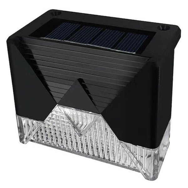 epitoichia_iliaka_fotistika_me_thermo! Σετ 4 Επιτοίχια Ηλιακά Φωτιστικά με Θερμό Λευκό Φως IP65 7.9x5x4.5εκ.