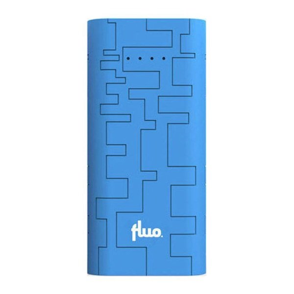 Fluo Energy Block Power Bank 10400mAh με 2 Θύρες USB-A Μπλε