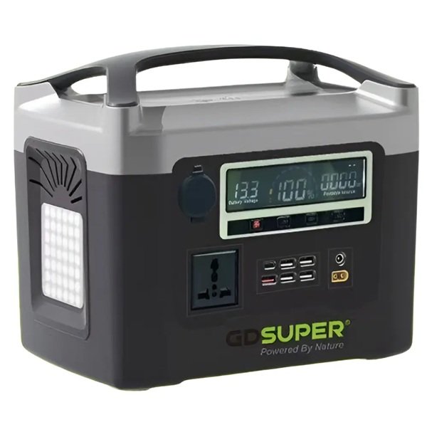 Φορητή Μπαταρία Ρεύματος 600W GDSuper GD-HL-600W με Πολλαπλές Εξόδους