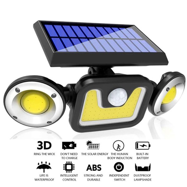 Ηλιακός LED Προβολέας με Αισθητήρα Κίνησης – Φωτισμός Εξωτερικού Χώρου