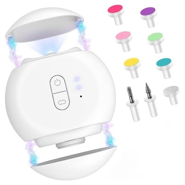 Ηλεκτρικός Νυχοκόπτης & Λίμα Νυχιών 2 1 Επαναφορτιζόμενος Led