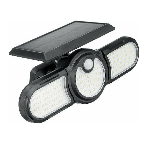 Στεγανός Ηλιακός Προβολέας LED 2.5W Ψυχρό Λευκό 6000K με Αισθητήρα Κίνησης IP54