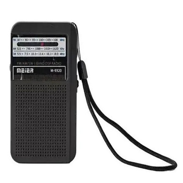 Meier M-9320 Ραδιοφωνάκι Επαναφορτιζόμενο Μαύρο