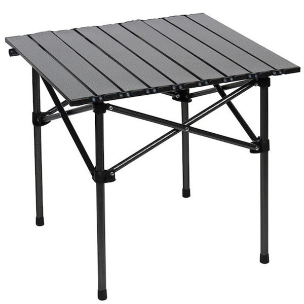 Keskor Τραπέζι Μεταλλικό για Camping Πτυσσόμενο 53x50x50cm Μαύρο  04750