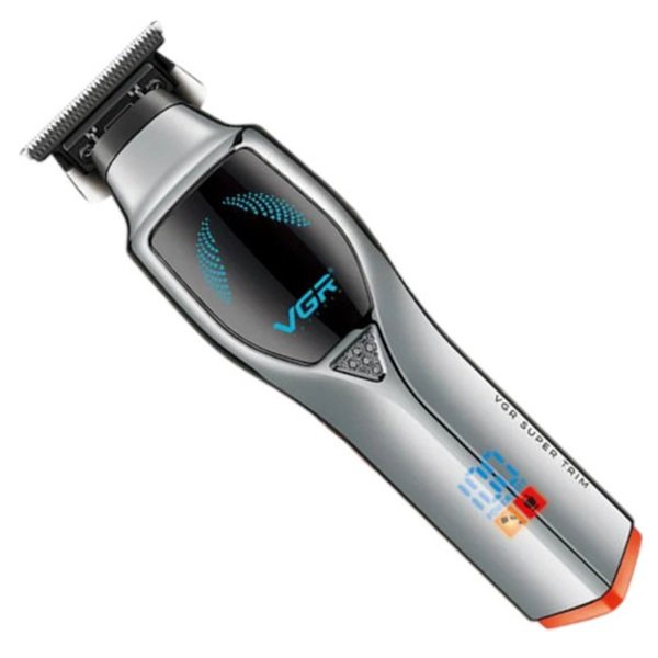 VGR Επαγγελματική Κουρευτική Μηχανή Ασημί V-187