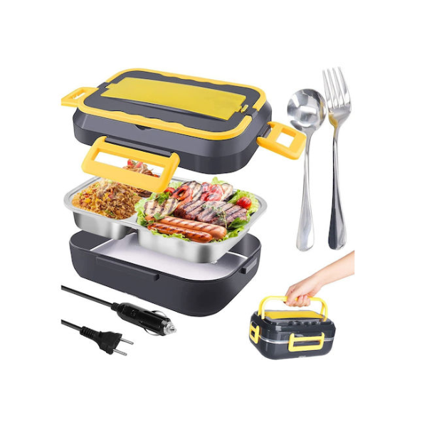 Ηλεκτρικό Δοχείο Φαγητού Inox Μαύρο 900ml  V07233_CZ