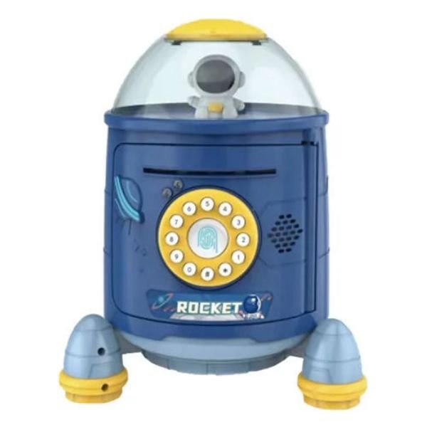 Παιδικός Κουμπαράς Πλαστικός Μπλε 16x22x20cm