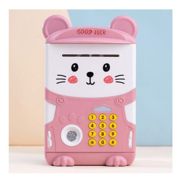 Παιδικός Κουμπαράς Πλαστικός ATM Ροζ 22.5cm